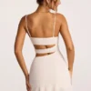 Vestito A-line con cut-out in jersey testurizzato Azzurra, colore avorio Vestito A-line con cut-out in jersey testurizzato Azzurra, colore avorio