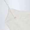Vestito A-line con ruches in punto Alika, bianco Vestito A-line con ruches in punto Alika, bianco