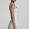 Vestito A-line strutturato con decorazioni Dominique in bianco Vestito A-line strutturato con decorazioni Dominique in bianco