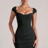 Vestito Alva con scollo a cuore in nero Vestito Alva con scollo a cuore in nero