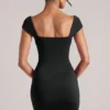 Vestito Alva con scollo a cuore in nero Vestito Alva con scollo a cuore in nero