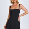 Vestito Aubrielle con bordi in pizzo, nero Vestito Aubrielle con bordi in pizzo, nero
