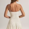 Vestito corto A-line con ruches in modal Kelbie con stampa floreale