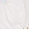 Vestito corto con collo a cappuccio Oualie in bianco