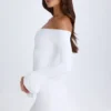 Vestito corto con spalline e cut-out Madelina in bianco Vestito corto con spalline e cut-out Madelina in bianco