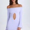 Vestito corto con spalline e cut-out Madelina in lilla tenue Vestito corto con spalline e cut-out Madelina in lilla tenue