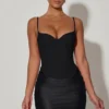 Vestito corto drappeggiato con corsetto Lovella in nero