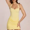 Vestito corto in modal Viona giallo limone Vestito corto in modal Viona giallo limone