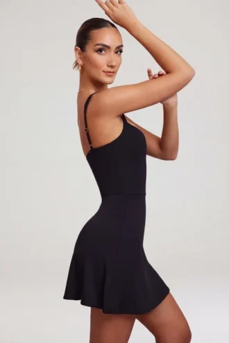 Vestito Jolie con scollo a cuore in nero