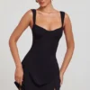 Vestito Jolie con scollo a cuore in nero Vestito Jolie con scollo a cuore in nero