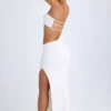 Vestito lungo a fascia con cut-out Kaikoa in bianco Vestito lungo a fascia con cut-out Kaikoa in bianco