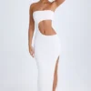 Vestito lungo a fascia con cut-out Kaikoa in bianco Vestito lungo a fascia con cut-out Kaikoa in bianco