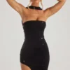 Vestito lungo a fascia con decorazioni Belgravia in nero Vestito lungo a fascia con decorazioni Belgravia in nero