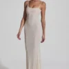 Vestito lungo con schiena scoperta e decorazioni Duhamel in bianco Vestito lungo con schiena scoperta e decorazioni Duhamel in bianco