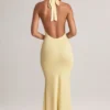 Vestito lungo con scollo all’americana Hallie in Modal, colore Lemon Sherbet Vestito lungo con scollo all’americana Hallie in Modal, colore Lemon Sherbet