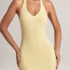 Vestito lungo con scollo all’americana Hallie in Modal, colore Lemon Sherbet Vestito lungo con scollo all’americana Hallie in Modal, colore Lemon Sherbet