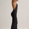 Vestito lungo con scollo all’americana in modal Imelda, nero Vestito lungo con scollo all’americana in modal Imelda, nero
