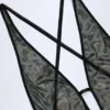 Vestito lungo Lanai con decorazioni e schiena scoperta in nero