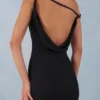 Vestito lungo monospalla Nivara in nero Vestito lungo monospalla Nivara in nero
