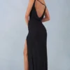 Vestito lungo monospalla Nivara in nero Vestito lungo monospalla Nivara in nero