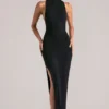 Vestito lungo senza maniche Mayda in nero Vestito lungo senza maniche Mayda in nero