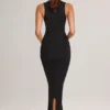 Vestito midi aderente con scollo quadrato in modal Ainslee, nero Vestito midi aderente con scollo quadrato in modal Ainslee, nero