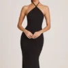 Vestito midi con scollo all’americana in modal Karissa, nero Vestito midi con scollo all’americana in modal Karissa, nero