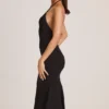 Vestito midi con scollo all’americana in modal Karissa, nero Vestito midi con scollo all’americana in modal Karissa, nero