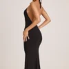 Vestito midi con scollo all’americana in modal Karissa, nero Vestito midi con scollo all’americana in modal Karissa, nero