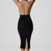Vestito midi Harlyn con cut-out e schiena scoperta, nero Vestito midi Harlyn con cut-out e schiena scoperta, nero