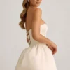 Vestito midi-lungo convertibile con orlo a palloncino e fiocco Gloriana in avorio Vestito midi-lungo convertibile con orlo a palloncino e fiocco Gloriana in avorio
