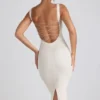 Vestito midi Navi in modal con bordi in pizzo, colore avorio Vestito midi Navi in modal con bordi in pizzo, colore avorio