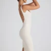 Vestito midi Navi in modal con bordi in pizzo, colore avorio Vestito midi Navi in modal con bordi in pizzo, colore avorio