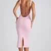 Vestito midi Navi in modal con bordi in pizzo, rosa tenue Vestito midi Navi in modal con bordi in pizzo, rosa tenue