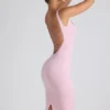 Vestito midi Navi in modal con bordi in pizzo, rosa tenue Vestito midi Navi in modal con bordi in pizzo, rosa tenue