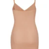 Vestito mini a tubino in morbida rete con scollo a V Intimates in Warm Peach Vestito mini a tubino in morbida rete con scollo a V Intimates in Warm Peach