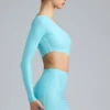 Zanab Vestito corto monospalla con cut-out metallizzato in blu ghiaccio Zanab Vestito corto monospalla con cut-out metallizzato in blu ghiaccio